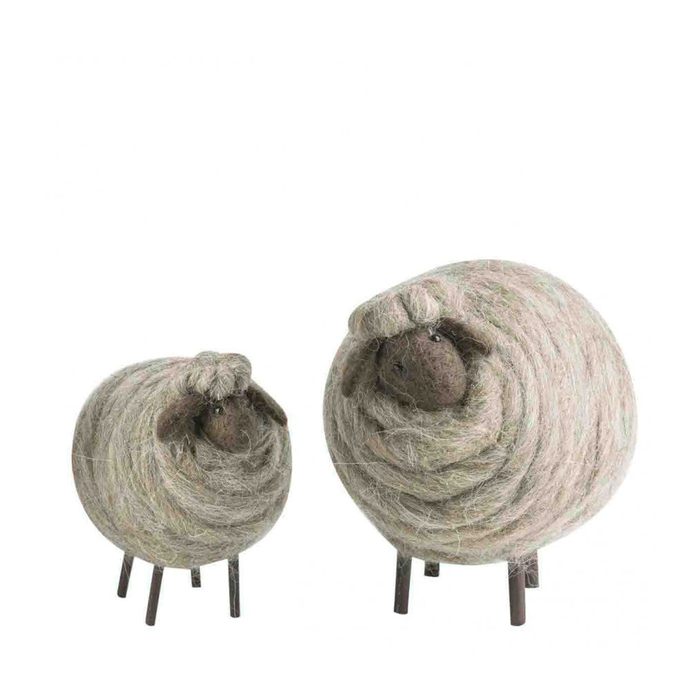Grey Woolen Sheep With Box