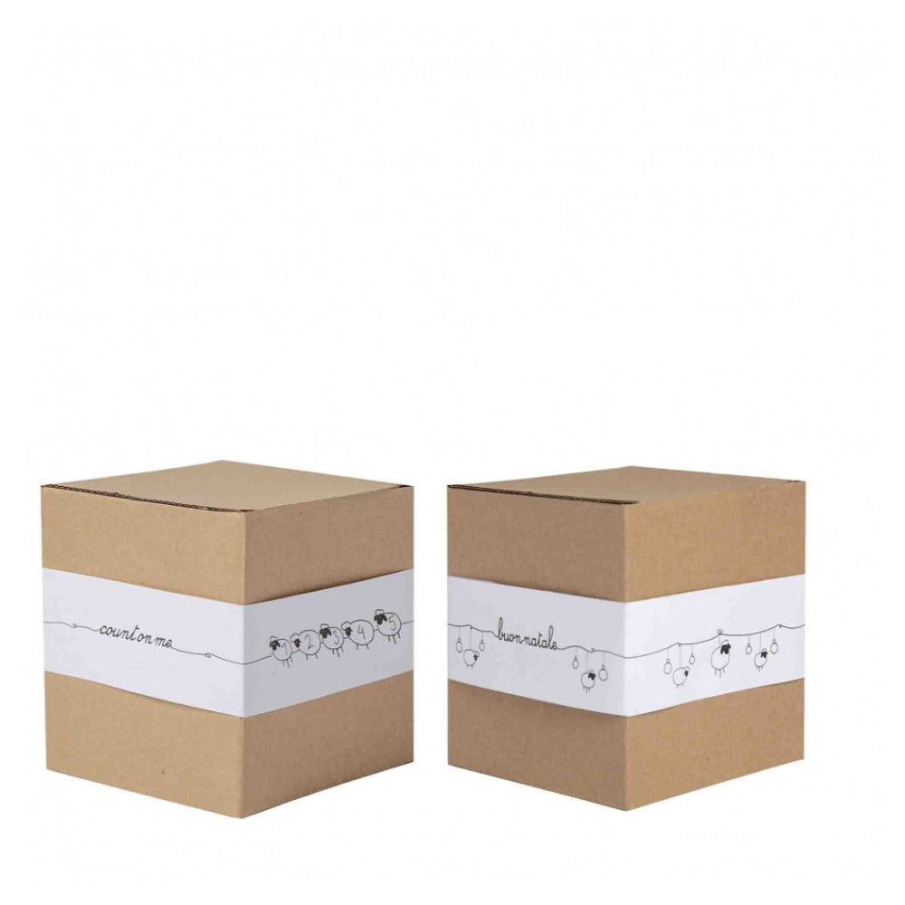 Grey Woolen Sheep With Box