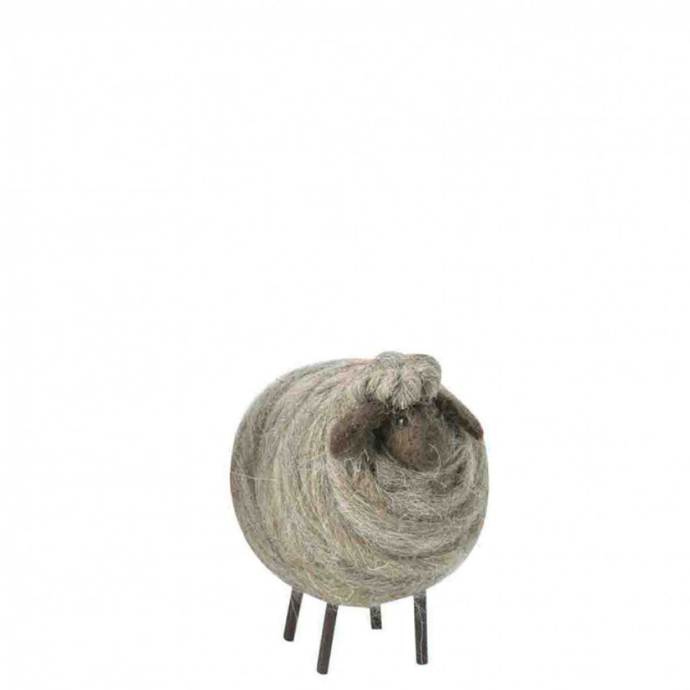 Grey Woolen Sheep With Box