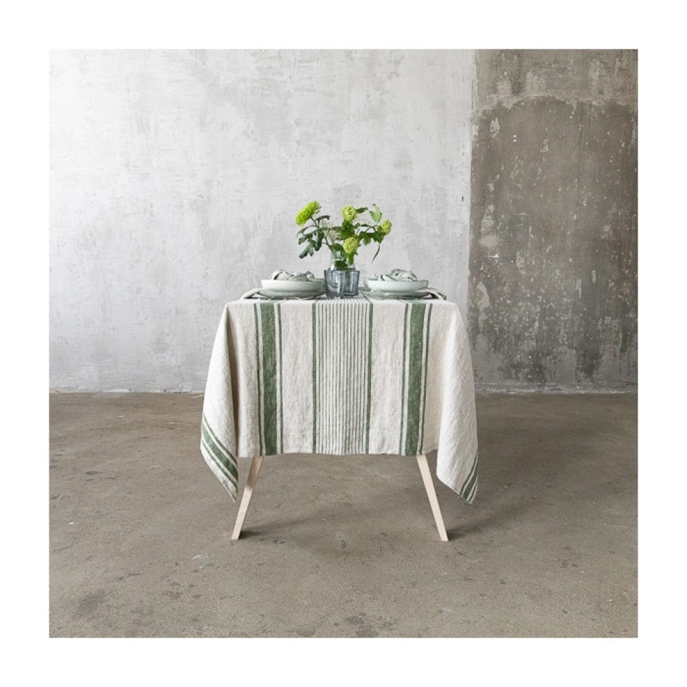 Linen Tablecloth - Provence - Forest Green