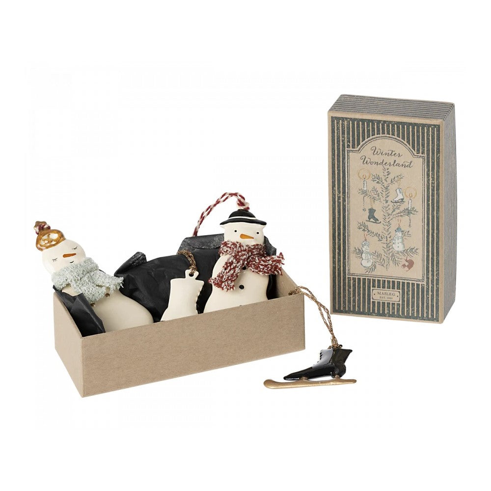 Metal Ornament Set- Winter Wonderland