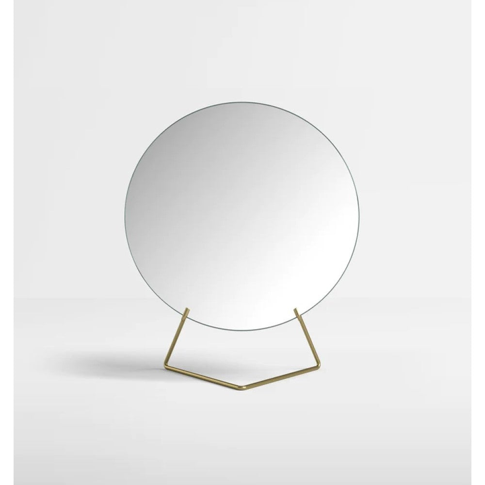 Standing Mirror - Brass