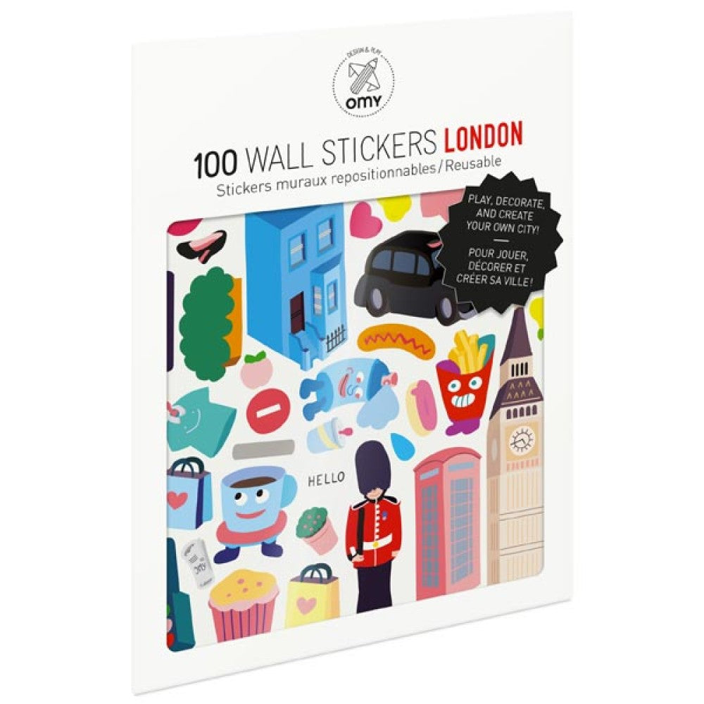 Set Of Stickers-London