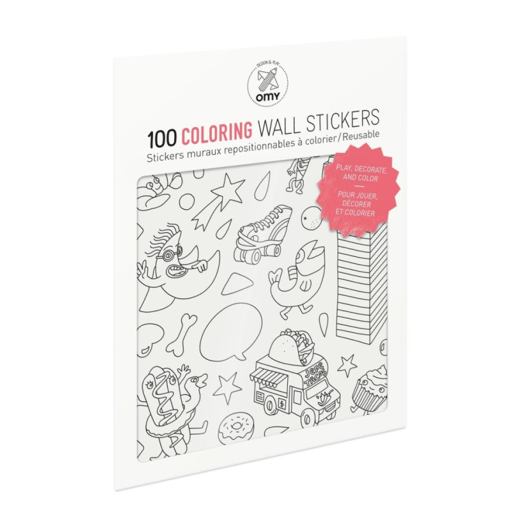 Stickers Set Colorable Set Of Stickers-Coloring - Nina Concept Store