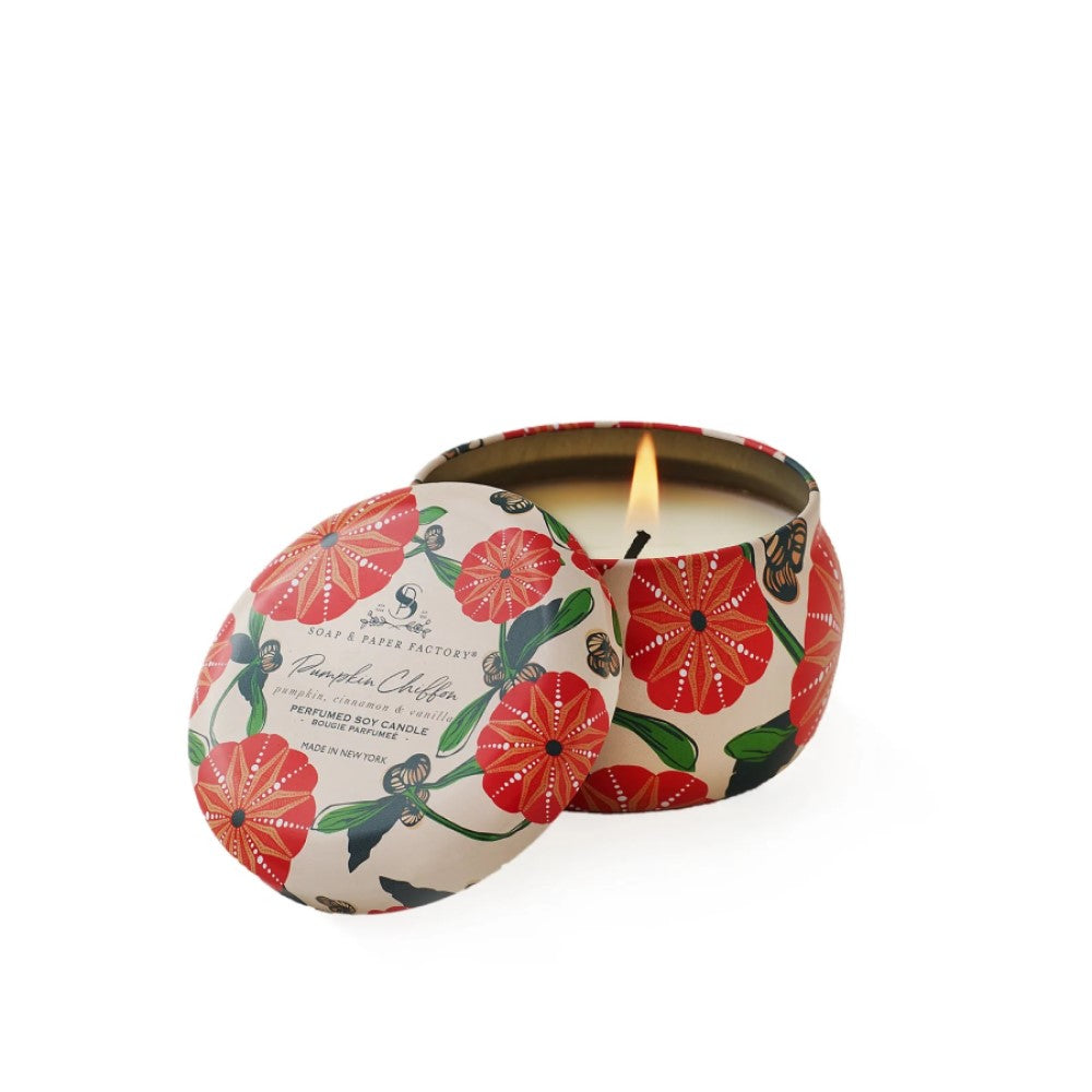 Pumpkin Chiffon 3oz Small Tin Soy Candle