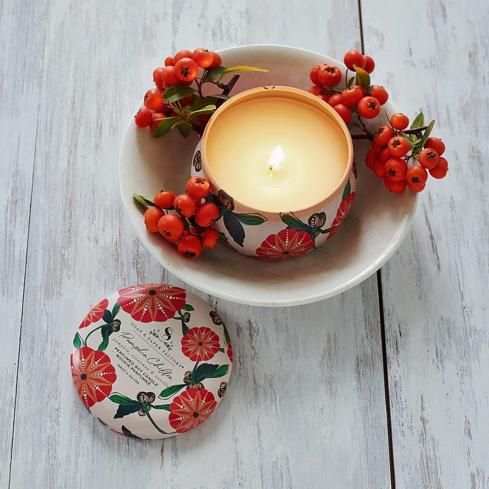 Pumpkin Chiffon 3oz Small Tin Soy Candle