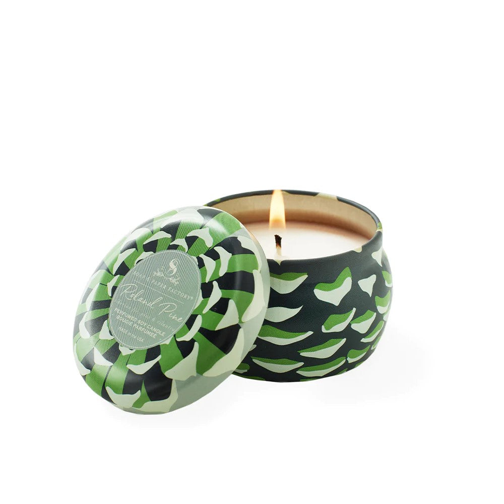 Roland Pine 3oz Small Tin Soy Candle