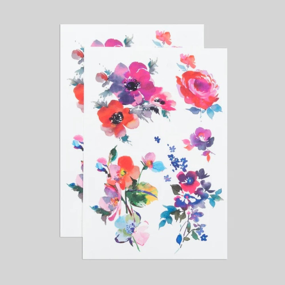Watercolor Florals Sheet