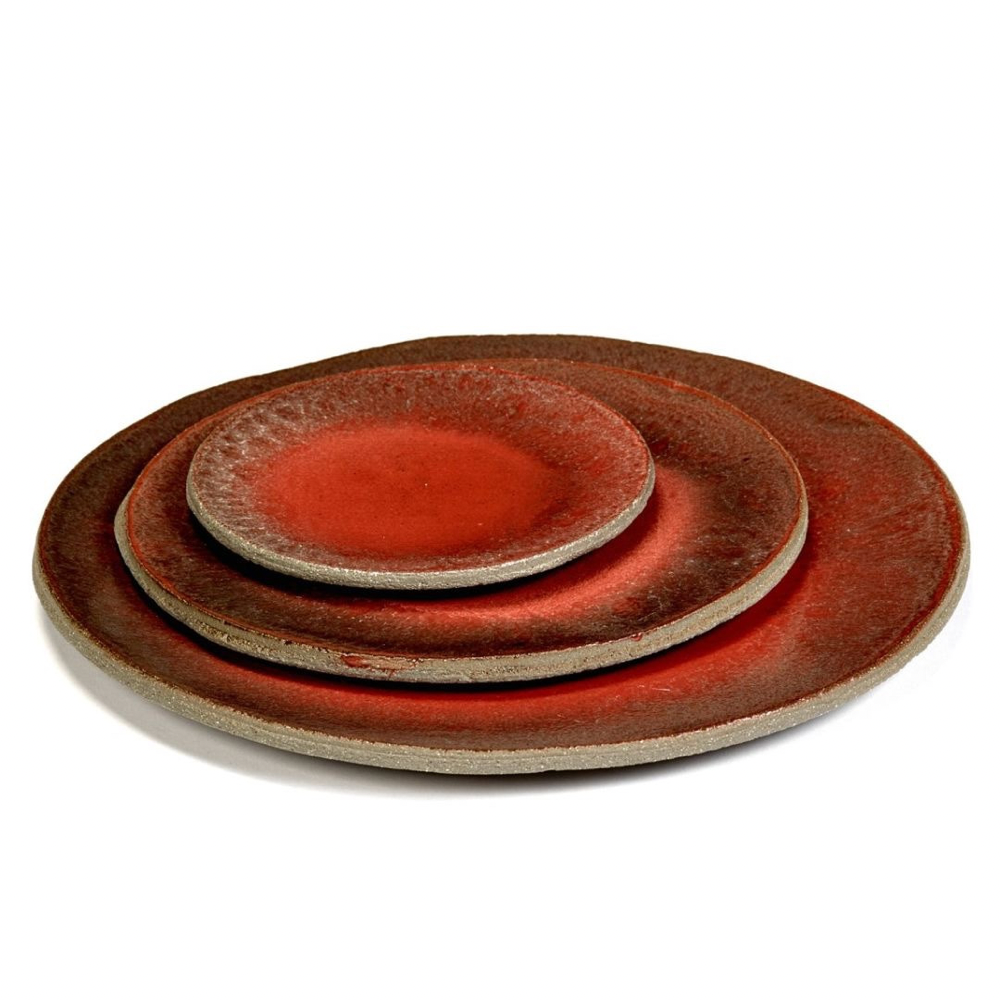 Plate Red Patch Large