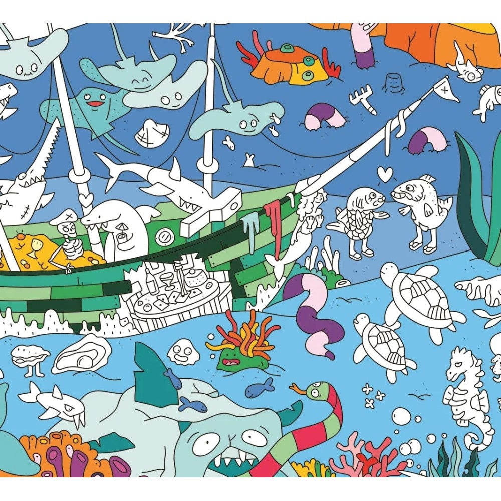 Coloring Poster - Ocean 100x70